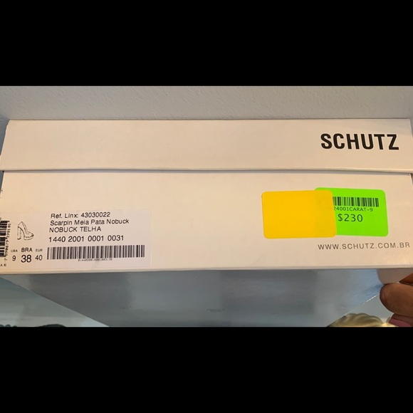 Schutz Wicker Nobuck Block Heel Platforms - Picture 13 of 13